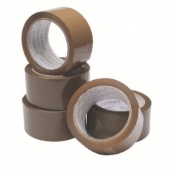 Buff / Brown Packaging Tape 50mmx66m Pk6