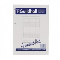 Guildhall A4 Account Pad 8-Column GP8S