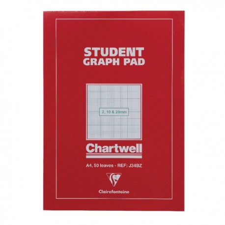 Chartwell Graph A4 Pad 2 10 20mm J34B