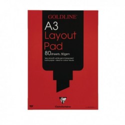 Goldline Layout Pad A3 White GPL1A3