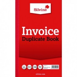 Silvine Duplicate Invoice Book 611 Pk6