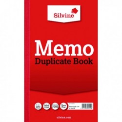 Silvine Dupl Book Memo Ruled 601 Pk6