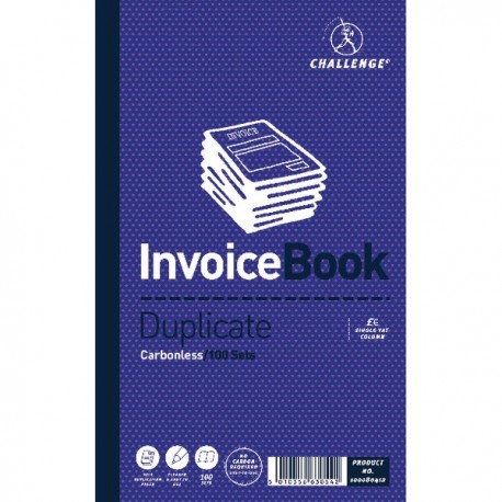 Challenge Inv Book Dupl Single VAT Pk5