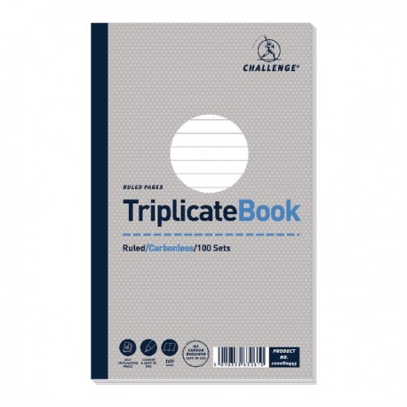 Challenge Triplicate Book 210x130mm Pk5