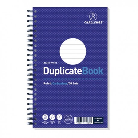 Challenge Duplicate Book 210x130mm Pk5