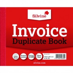 Silvine Duplicate Invoice Book 616 Pk12