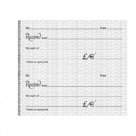 Challenge Dupl Receipt Bk 105x130mm Pk5