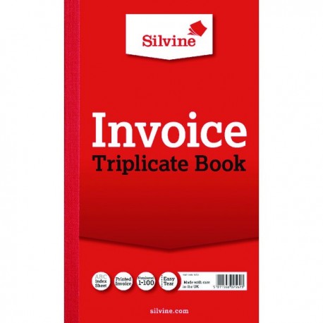 Silvine Triplicate Invoice Book 619 Pk6