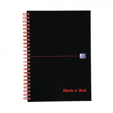 Black n Red Notebook A5 Indexd Pk5