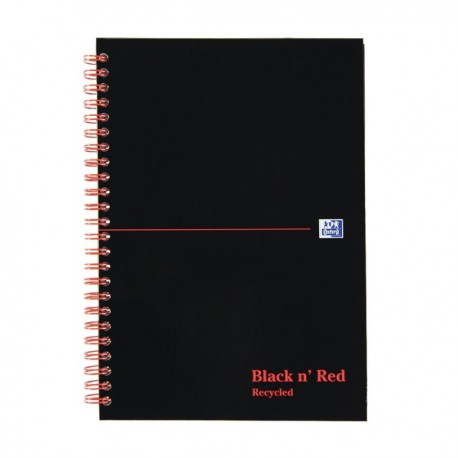 Black n Red A5 GL Hardback Wire Notebook