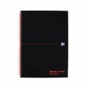 Black n Red Wiro Notebook A4 Rcyc Feint