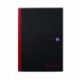 Black n Red A4 Cbound Hardback Notebook
