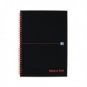 Black n Red WireBound HBk A4 Notebook