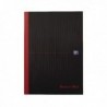Black n Red Casebound Notebook A4 Feint