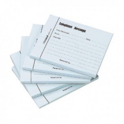 Guildhall Blue Telephone Message Pad Pk5