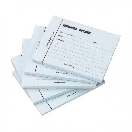 Guildhall Blue Telephone Message Pad Pk5