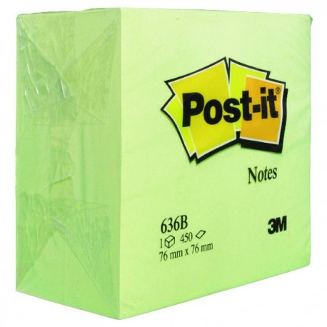 Post-it Yellow Note Cube 76x76mm 636B