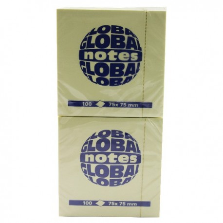 Yellow Note 75x75mm Repositionable Pad