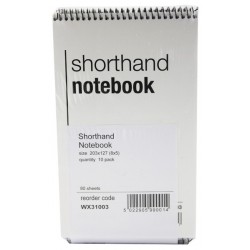 Spiral Shorthand Notebook 80Lf Pk10