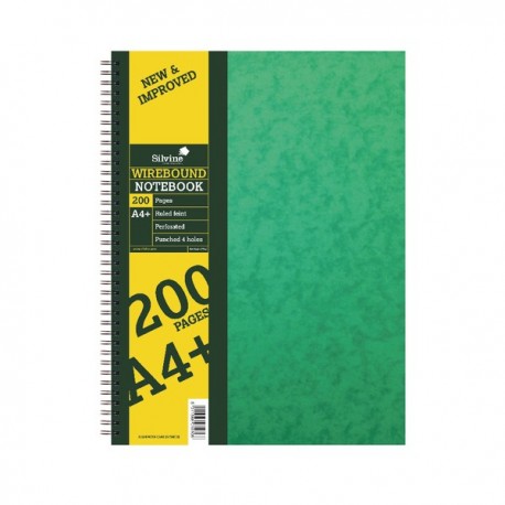 Silvine Luxpad Wirebnd Nbook A4 Plus Pk6