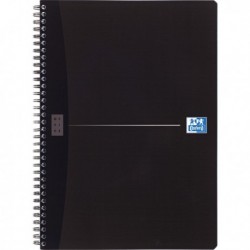 Oxford Card Wire Notebook A4 Black Pk5