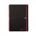 Black n Red Wiro Notebook A4 Feint Rcycd