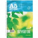 Silvine Prem Wire Notebook A5 Pk5