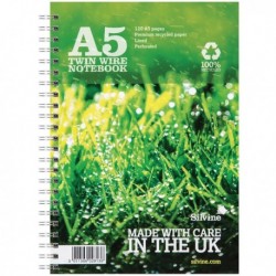 Silvine Prem Recycled Notebook A5 Pk5