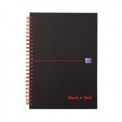 Black n Red A5 Wirebnd Hardback Notebook