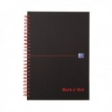 Black n Red A5 Wirebnd Hardback Notebook
