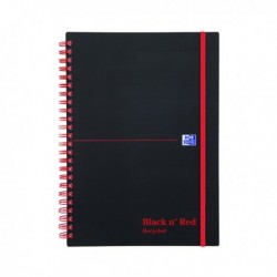 Black n Red Recycled A5 Notebook 140Pgs