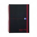 Black n Red Recycled A5 Notebook 140Pgs