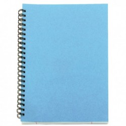 A5 Spiral Pad 80 Leaf Blue Pk12