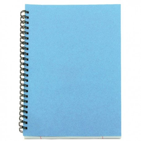 A5 Spiral Pad 80 Leaf Blue Pk12