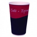 Caterpack 25cl Ripple Wall Hot Cup Pk25