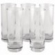 Clear Tall Tumbler Drinking Glass Pk6