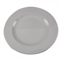 White 250mm Porcelain Plate Pk6