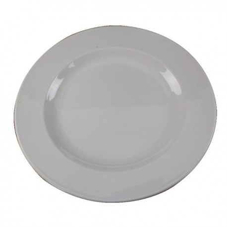White 250mm Porcelain Plate Pk6