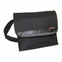 Monolith Nylon Laptop Messenger Bag Blk