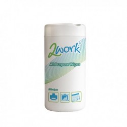 2Work All Purpose Wipes Tub Pk100