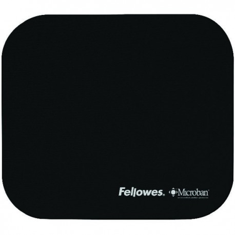 Fellowes Microban Black Mouse Mat