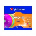Verbatim DVD-R 16X Non-Print Case 43557