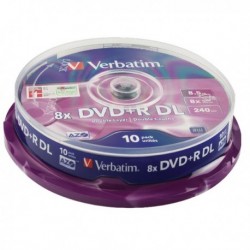 Verbatim DVD+R 8X Dbl Lyr NonPrint 43666