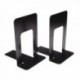 Large Deluxe Bookends Black Pk2