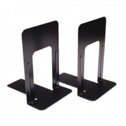 Large Deluxe Bookends Black Pk2