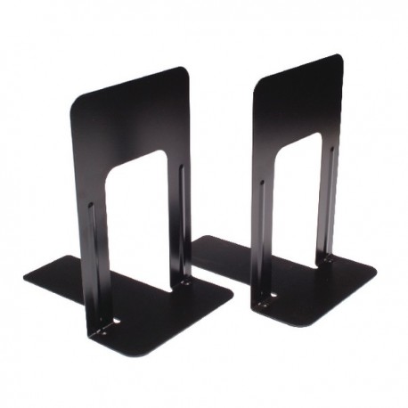 Large Deluxe Bookends Black Pk2