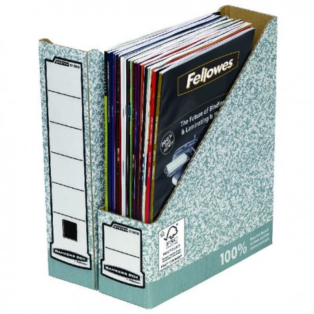 Fellowes Magazine File Grey/White Pk10