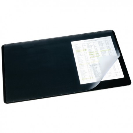 Durable 520x650mm Clear/Black Desk Mat
