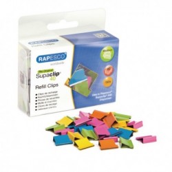 Rapesco Supaclip 40 Clips Assorted Pk150