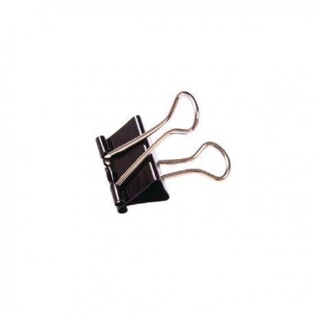 Black 25mm Foldback Clip Pk100 22781